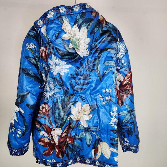 NWT Farm Rio Reversible Cashew Mandala Puffer Jacket Small - Picture 13 of 16